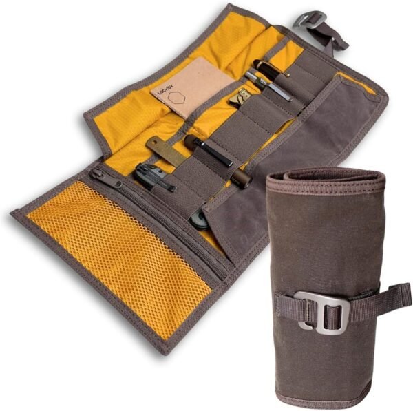 Art & Electronic Organizer | EDC Roll-Up Tool Bag for Pen Lovers & Tech | Multi-Pocket with Elastic Loops for Pens, Cables, External Hard Drives | Stylish Waxed Canvas & Durable... Art & Electronic Organizer | EDC Roll-Up Tool Bag for Pen Lovers & Tech | Multi-Pocket with Elastic Loops for Pens, Cables, External Hard Drives | Stylish Waxed Canvas & Durable...