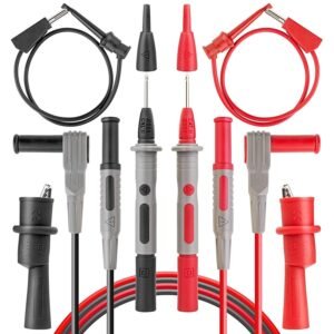 AstroAI 8Pcs Multimeter Test Leads Set with Alligator Clips and AM33D 2000 Counts Multimeter AstroAI 8Pcs Multimeter Test Leads Set with Alligator Clips and AM33D 2000 Counts Multimeter