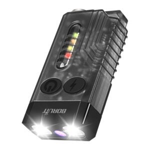 BORUIT V10 Small Powerful Flashlight with 365nm UV Black Light - Super Bright, USB C Rechargeable Led Keychain Flash Light with Cob Side Light, Magnet BORUIT V10 Small Powerful Flashlight with 365nm UV Black Light - Super Bright, USB C Rechargeable Led Keychain Flash Light with Cob Side Light, Magnet