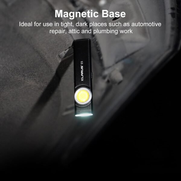 Compact Rechargeable Flashlight Review for Klarus E5 with Magnetic Base and USB-C Charging Compact Rechargeable Flashlight Review for Klarus E5 with Magnetic Base and USB-C Charging