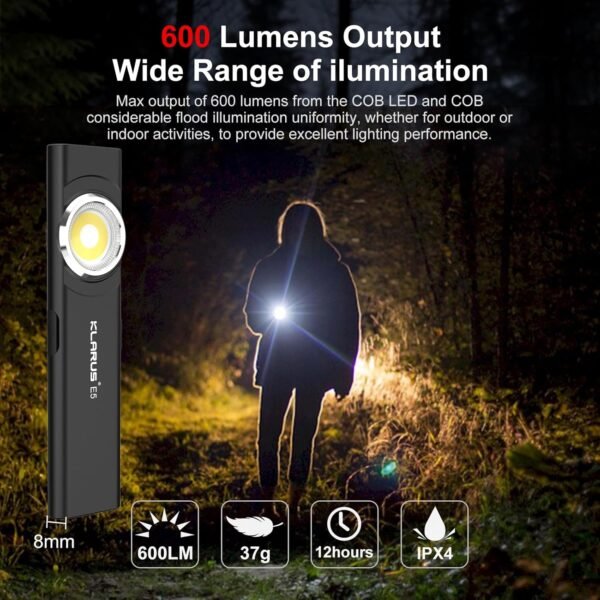 Compact Rechargeable Flashlight Review for Klarus E5 with Magnetic Base and USB-C Charging Compact Rechargeable Flashlight Review for Klarus E5 with Magnetic Base and USB-C Charging