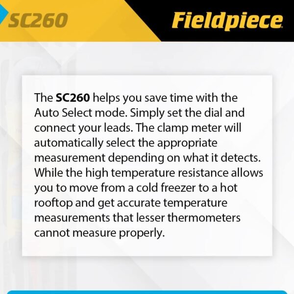 Fieldpiece SC260 Compact HVACR Clamp Meter Review True RMS Accuracy Tested Fieldpiece SC260 Compact HVACR Clamp Meter Review True RMS Accuracy Tested