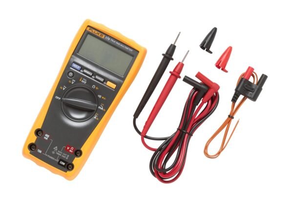 Fluke 179 Multimeter with Backlight, Includes Built-In Thermometer to Measure Temperature, Measures True-RMS AC Current and Voltage, Frequency, Capacitance, Resistance,... Fluke 179 Multimeter with Backlight, Includes Built-In Thermometer to Measure Temperature, Measures True-RMS AC Current and Voltage, Frequency, Capacitance, Resistance,...