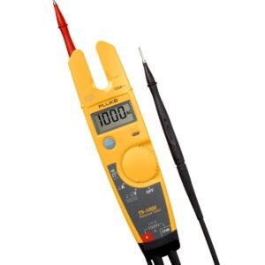 Fluke T5-1000 Voltage, Continuity and Current Tester, OpenJaw Design For Current Measurements Without Metallic Contact, Includes Detachable Slim Reach Probe Tips, Auto Selects... Fluke T5-1000 Voltage, Continuity and Current Tester, OpenJaw Design For Current Measurements Without Metallic Contact, Includes Detachable Slim Reach Probe Tips, Auto Selects...