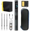 FNIRSI HS-02B 100W Portable Corded Soldering Iron Kit, 2S Fast Heating, 212-842℉, Pre-set 3 Groups Temperature, 3 210 Soldering Tips, Smart Digital Soldering Iron Pen for... FNIRSI HS-02B 100W Portable Corded Soldering Iron Kit, 2S Fast Heating, 212-842℉, Pre-set 3 Groups Temperature, 3 210 Soldering Tips, Smart Digital Soldering Iron Pen for...