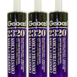 Geocel 2320 Construction Tripolymer Gutter and Narrow Seam Sealant, 10.3 fl oz, Clear, 3 Pack Geocel 2320 Construction Tripolymer Gutter and Narrow Seam Sealant, 10.3 fl oz, Clear, 3 Pack