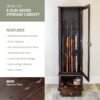 Gun Cabinet Review American Furniture Classics Espresso Brown Lockable Display Gun Cabinet Review American Furniture Classics Espresso Brown Lockable Display