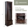 Gun Cabinet Review American Furniture Classics Espresso Brown Lockable Display Gun Cabinet Review American Furniture Classics Espresso Brown Lockable Display