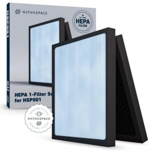 HATHASPACE HSP001 True HEPA Filter Replacement, 4-Stage Air Purifier Filter with Activated Carbon, Pre-Filter & Cold Catalyst, Captures 99.97% of Dust, Smoke, Odors, VOCs, Easy... HATHASPACE HSP001 True HEPA Filter Replacement, 4-Stage Air Purifier Filter with Activated Carbon, Pre-Filter & Cold Catalyst, Captures 99.97% of Dust, Smoke, Odors, VOCs, Easy...