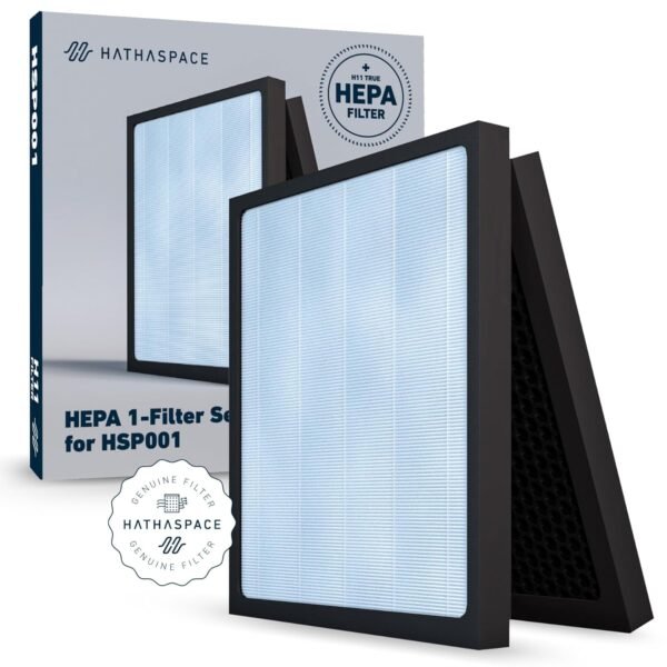 HATHASPACE HSP001 True HEPA Filter Replacement, 4-Stage Air Purifier Filter with Activated Carbon, Pre-Filter & Cold Catalyst, Captures 99.97% of Dust, Smoke, Odors, VOCs, Easy... HATHASPACE HSP001 True HEPA Filter Replacement, 4-Stage Air Purifier Filter with Activated Carbon, Pre-Filter & Cold Catalyst, Captures 99.97% of Dust, Smoke, Odors, VOCs, Easy...