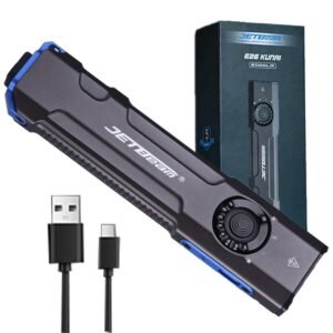 JETBeam E26 2000Lumens USB C Rechargeable Flashlight,with Green Beam and 365nm Black Light UV Flashlight Combo,Triple Light Sources Perfect for Checking,Working,(with Battery) JETBeam E26 2000Lumens USB C Rechargeable Flashlight,with Green Beam and 365nm Black Light UV Flashlight Combo,Triple Light Sources Perfect for Checking,Working,(with Battery)