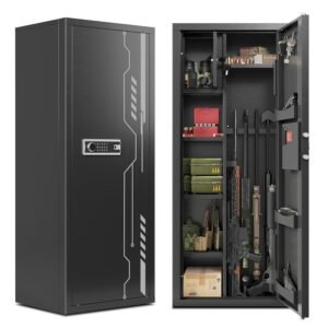 KAER Gun Safe Multi-Function Gun Safe for Rifles and Pistols Gun Cabinet Large Gun Safes for Home KAER Gun Safe Multi-Function Gun Safe for Rifles and Pistols Gun Cabinet Large Gun Safes for Home