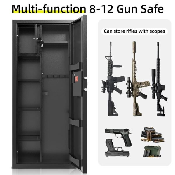KAER Gun Safe Review Large Electronic Alloy Steel Rifle Cabinet 1450 KAER Gun Safe Review Large Electronic Alloy Steel Rifle Cabinet 1450