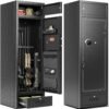 KAER Gun Safes for Rifle and Pistols 10-15 Gun Safe Large Capacity Gun Safes Multi-Function Gun Cabinet Sturdy Anti-Theft Gun Safe for Rifle Racks Magnetic Lamp(Unassembled) KAER Gun Safes for Rifle and Pistols 10-15 Gun Safe Large Capacity Gun Safes Multi-Function Gun Cabinet Sturdy Anti-Theft Gun Safe for Rifle Racks Magnetic Lamp(Unassembled)