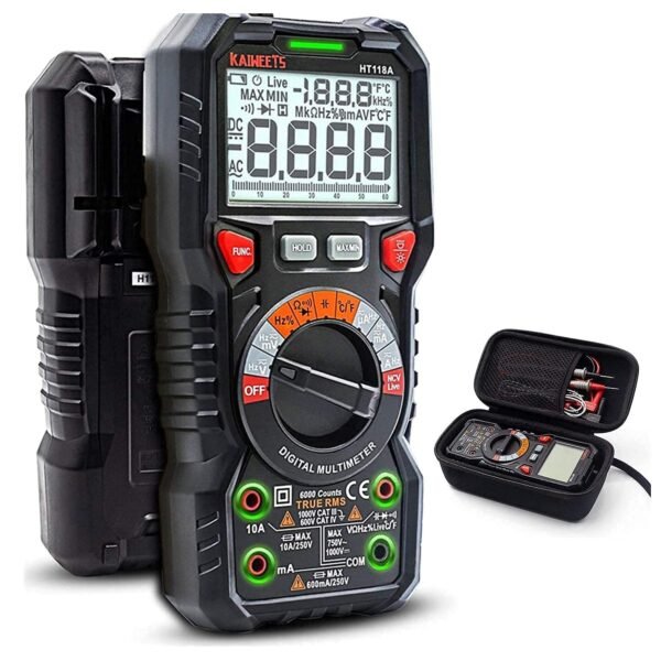 KAIWEETS HT118A Digital Multimeter with Portable Case KAIWEETS HT118A Digital Multimeter with Portable Case