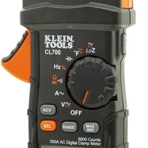 Klein Tools CL700 Auto Ranging Digital Clamp Meter, TRMS 600Amp, AC/DC Volts, Current, LoZ, Continuity, Frequency, NCVT, Temp, More, 1000V Klein Tools CL700 Auto Ranging Digital Clamp Meter, TRMS 600Amp, AC/DC Volts, Current, LoZ, Continuity, Frequency, NCVT, Temp, More, 1000V