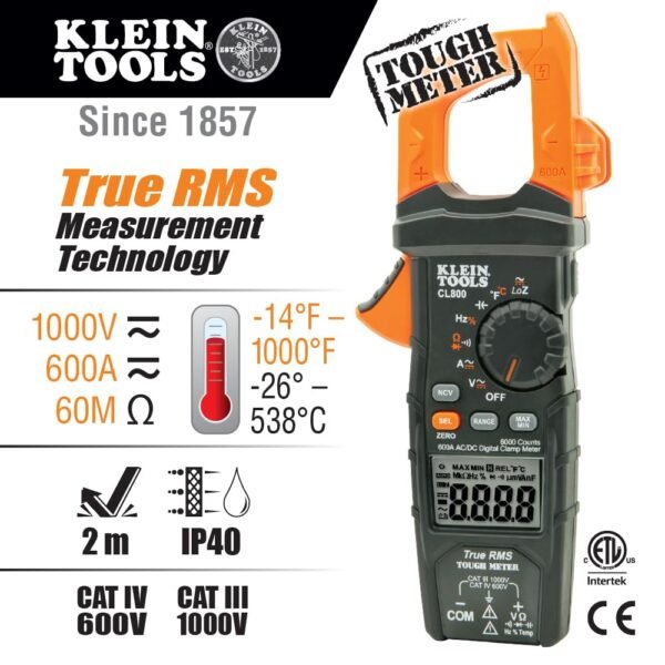 Klein Tools CL800 Digital Clamp Meter Review Accurate Versatile Electrical Tester Insights Klein Tools CL800 Digital Clamp Meter Review Accurate Versatile Electrical Tester Insights