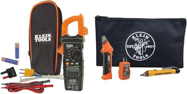 Klein Tools Digital Clamp Meter (CL800) and Circuit Breaker Finder Kit with Voltage Tester Pen Klein Tools Digital Clamp Meter (CL800) and Circuit Breaker Finder Kit with Voltage Tester Pen