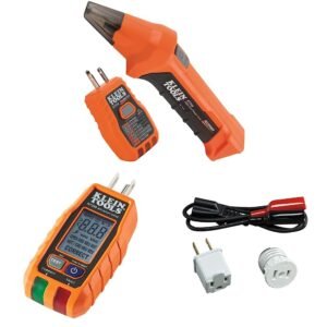Klein Tools ET310 AC Circuit Breaker Finder, Electric Tester with Integrated GFCI Outlet Tester & RT250 GFCI Outlet Tester with LCD Display & Klein Tools 69411 Circuit Breaker... Klein Tools ET310 AC Circuit Breaker Finder, Electric Tester with Integrated GFCI Outlet Tester & RT250 GFCI Outlet Tester with LCD Display & Klein Tools 69411 Circuit Breaker...