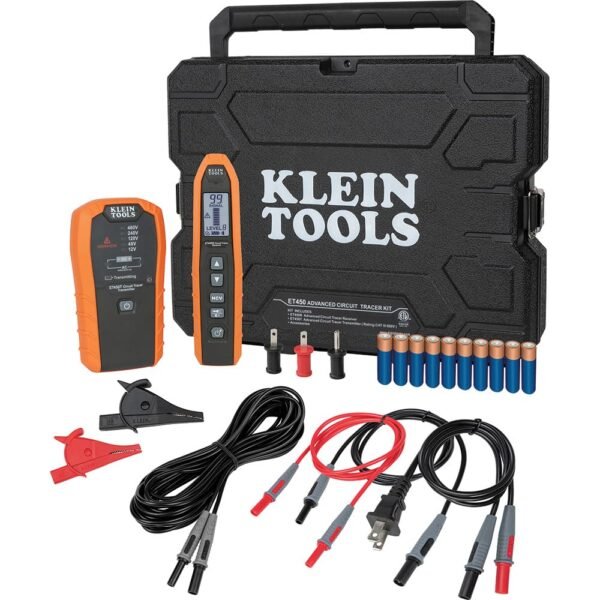 Klein Tools ET450 Advanced Circuit Breaker Finder and Wire Tracer Kit for Energized and Non-Energized Breakers, Fuses, and Wires Klein Tools ET450 Advanced Circuit Breaker Finder and Wire Tracer Kit for Energized and Non-Energized Breakers, Fuses, and Wires