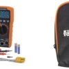Klein Tools MM420 Digital Multimeter, Auto-Ranging TRMS Multimeter, 600V AC/DC Voltage, 10A AC/DC Current, 50 MOhms Resistance,Orange/Black & 69401 Multimeter Carrying Case Klein Tools MM420 Digital Multimeter, Auto-Ranging TRMS Multimeter, 600V AC/DC Voltage, 10A AC/DC Current, 50 MOhms Resistance,Orange/Black & 69401 Multimeter Carrying Case