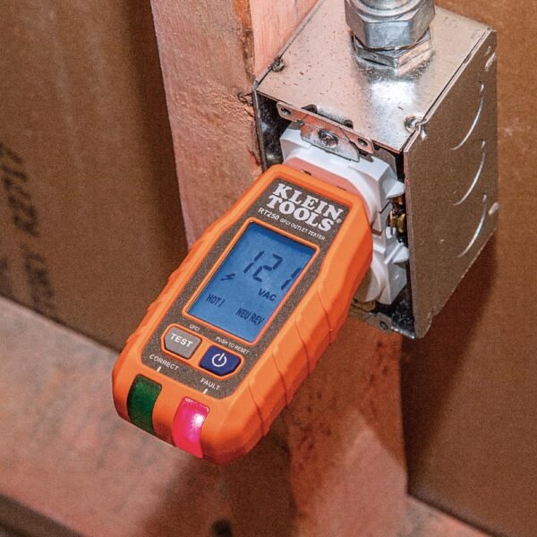 Klein Tools RT250 GFCI Outlet Tester Review Clear LCD and Wiring Fault Detection Klein Tools RT250 GFCI Outlet Tester Review Clear LCD and Wiring Fault Detection