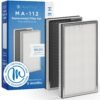 Medify Air MA-112 Genuine Replacement Filter | for Allergens, Wildfire Smoke, Dust, Odors, Pollen, Pet Dander | 3 in 1 with Pre-filter, H13 HEPA, and Activated Carbon | Removal... Medify Air MA-112 Genuine Replacement Filter | for Allergens, Wildfire Smoke, Dust, Odors, Pollen, Pet Dander | 3 in 1 with Pre-filter, H13 HEPA, and Activated Carbon | Removal...