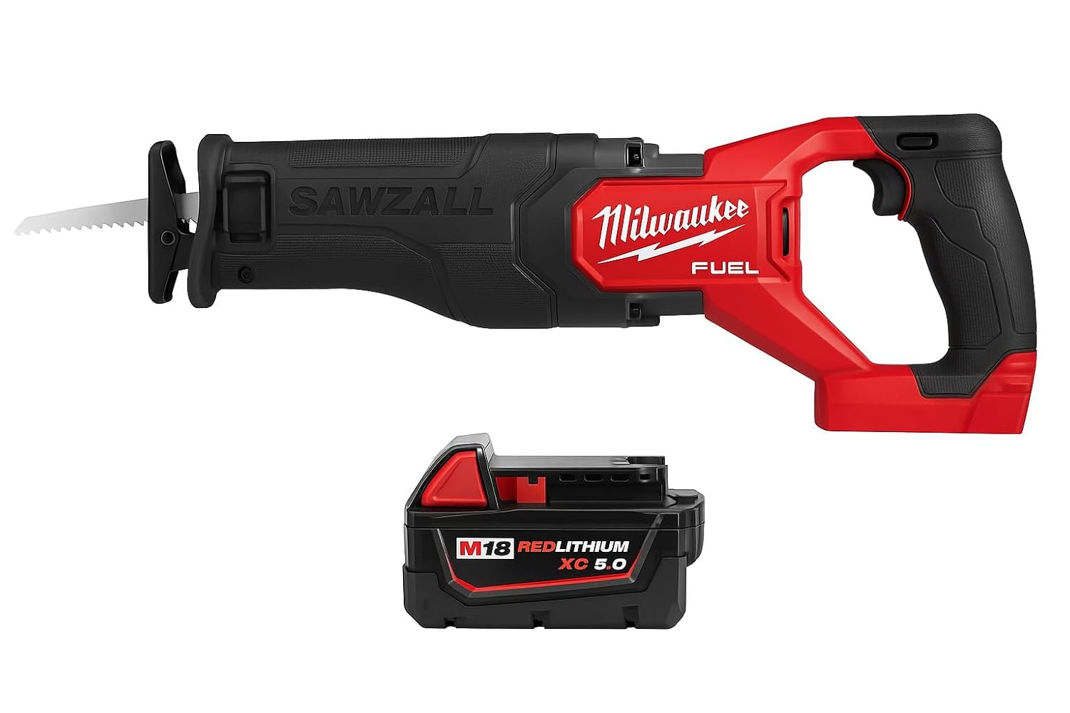 Milwaukee M18 FUEL SAWZALL Reciprocating Saw - 1 Battery XC5.0 Kit