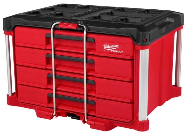 Milwaukee Packout 4 Drawer Tool Organizer Box - 48-22-8444 Milwaukee Packout 4 Drawer Tool Organizer Box - 48-22-8444
