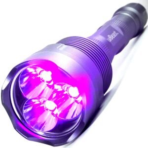 New V3 385-395nm Black Light UV Flashlight - High Power Upgraded Triple Broad Band LEDs Best for Professional/Commercial Use - USA Stock - UK Design New V3 385-395nm Black Light UV Flashlight - High Power Upgraded Triple Broad Band LEDs Best for Professional/Commercial Use - USA Stock - UK Design
