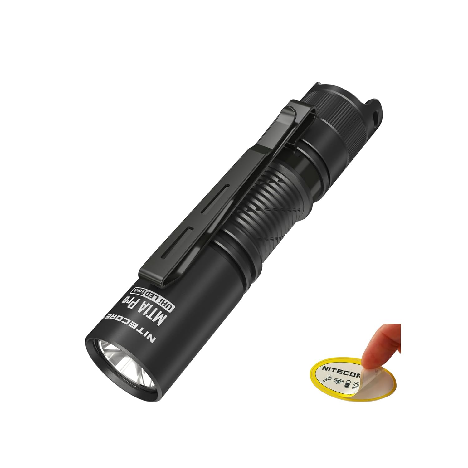 Nitecore MT1A Pro 800 Lumen EDC Flashlight Penlight, Compatible with 1x AA Battery. USB-C Rechargeable Battery, Including NitecoreS Sticker