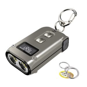 Nitecore TINI 2 Keychain Flashlight, 500 Lumen USB-C Rechargeable Fast Charging with Digital Display (Titanium) Nitecore TINI 2 Keychain Flashlight, 500 Lumen USB-C Rechargeable Fast Charging with Digital Display (Titanium)