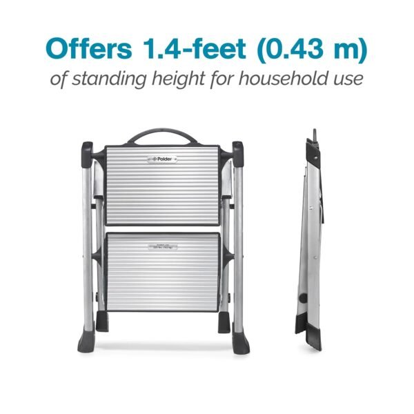 Polder Step Stool Review Lightweight Aluminum Folding 2-Step Ladder Stability Tested Polder Step Stool Review Lightweight Aluminum Folding 2-Step Ladder Stability Tested
