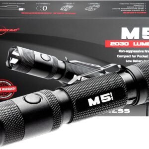PowerTac M5-G3 2030 Lumens Rechargeable Tactical Flashlight, 330M Throw with Magnetic Charging and Dual Switch, LED Flashlight for Outdoor Emergency PowerTac M5-G3 2030 Lumens Rechargeable Tactical Flashlight, 330M Throw with Magnetic Charging and Dual Switch, LED Flashlight for Outdoor Emergency