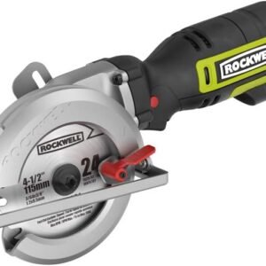 Rockwell 4-1/2” Compact Circular Saw, 5 amps, 3500 rpm, with Dust Port and Starter Kit– RK3441K , Black Rockwell 4-1/2” Compact Circular Saw, 5 amps, 3500 rpm, with Dust Port and Starter Kit– RK3441K , Black