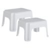 Rubbermaid Durable Plastic Roughneck Step Stool w/ 300-LB Weight Capacity, White (2-Pack) Rubbermaid Durable Plastic Roughneck Step Stool w/ 300-LB Weight Capacity, White (2-Pack)