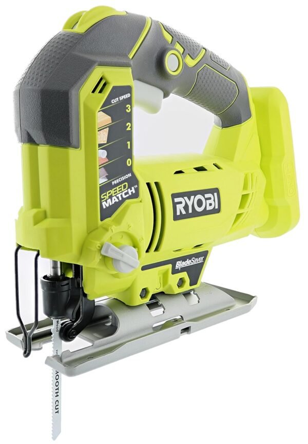 RYOBI One+ P5231 18V Lithium Ion Cordless Orbital T-Shaped 3,000 SPM Jigsaw (Battery Not Included, Power Tool and T-Shaped Wood Cutting Blade Only) RYOBI One+ P5231 18V Lithium Ion Cordless Orbital T-Shaped 3,000 SPM Jigsaw (Battery Not Included, Power Tool and T-Shaped Wood Cutting Blade Only)