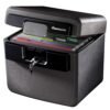 SentrySafe Black Fireproof and Waterproof Safe, File Folder and Document Box with Key Lock, Ex. 14.3 x 15.5 x 13.5 inches, HD4100 SentrySafe Black Fireproof and Waterproof Safe, File Folder and Document Box with Key Lock, Ex. 14.3 x 15.5 x 13.5 inches, HD4100