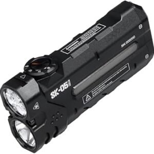 SK05 Flat LED Flashlight with 6000mAh Power Bank, Rechargeable EDC Light Combines Floodlight, Spotlight and Sidelight, 2850 High Lumens, Magnetic Tail, IP68 Perfect for Camping,... SK05 Flat LED Flashlight with 6000mAh Power Bank, Rechargeable EDC Light Combines Floodlight, Spotlight and Sidelight, 2850 High Lumens, Magnetic Tail, IP68 Perfect for Camping,...