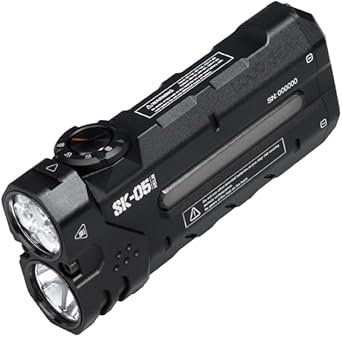 SK05 Flat LED Flashlight with 6000mAh Power Bank, Rechargeable EDC Light Combines Floodlight, Spotlight and Sidelight, 2850 High Lumens, Magnetic Tail, IP68 Perfect for Camping,... SK05 Flat LED Flashlight with 6000mAh Power Bank, Rechargeable EDC Light Combines Floodlight, Spotlight and Sidelight, 2850 High Lumens, Magnetic Tail, IP68 Perfect for Camping,...