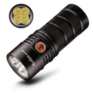 sofirn Flashlight High Lumens, 8000 Lumens Super Bright SP36 Pro Powerful Light USB C Rechargeable with 4*LED 5000K, Anduril 2.0 Programmable UI and Charging Cable(SP36Pro 5000k) sofirn Flashlight High Lumens, 8000 Lumens Super Bright SP36 Pro Powerful Light USB C Rechargeable with 4*LED 5000K, Anduril 2.0 Programmable UI and Charging Cable(SP36Pro 5000k)
