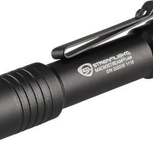 Streamlight 66320 MacroStream USB 500-Lumen Rechargeable Compact Flashlight with Wrist Lanyard, Hat Clip and USB Cord, Black Streamlight 66320 MacroStream USB 500-Lumen Rechargeable Compact Flashlight with Wrist Lanyard, Hat Clip and USB Cord, Black