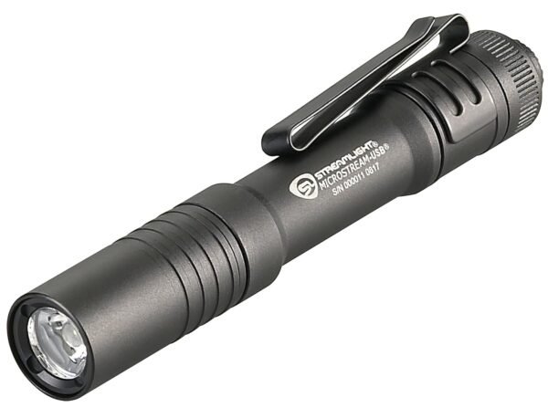 Streamlight 66601 MicroStream 250-Lumen EDC Ultra-Compact Flashlight with USB Rechargeable Battery, Clear Retail Packaging, Black Streamlight 66601 MicroStream 250-Lumen EDC Ultra-Compact Flashlight with USB Rechargeable Battery, Clear Retail Packaging, Black
