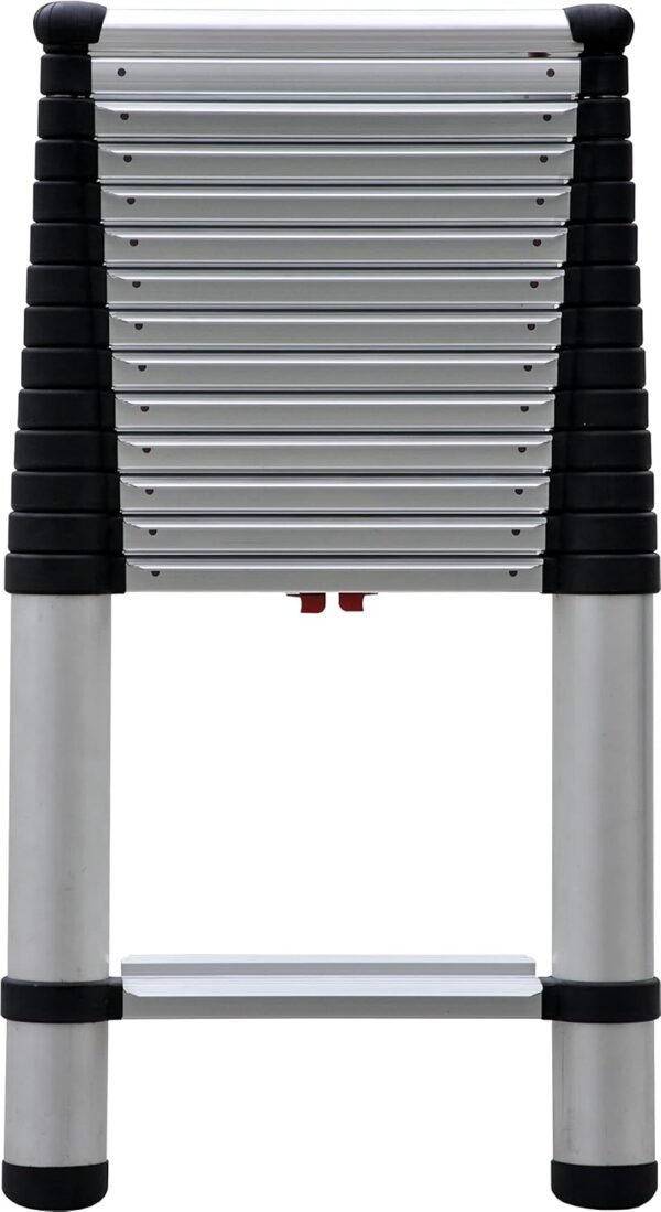 Telesteps 1800EP Automatic Telescoping Ladder, Patented One-Touch Release, OSHA Compliant, 14.5 ft Extended Height, Up to 18 ft Reach, Wide Pro Step, Telescoping Extension Ladder Telesteps 1800EP Automatic Telescoping Ladder, Patented One-Touch Release, OSHA Compliant, 14.5 ft Extended Height, Up to 18 ft Reach, Wide Pro Step, Telescoping Extension Ladder