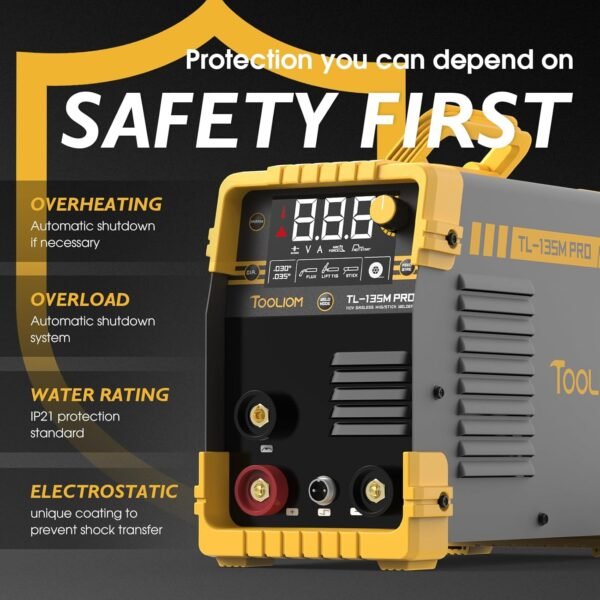 TOOLIOM TL-135M Pro 135A MIG Welder Review Gasless Flux Core Welding Power TOOLIOM TL-135M Pro 135A MIG Welder Review Gasless Flux Core Welding Power