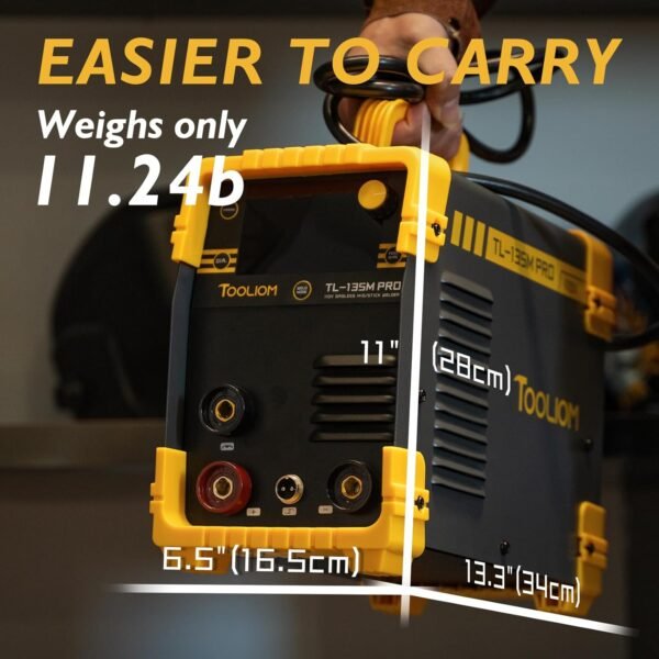 TOOLIOM TL-135M Pro 135A MIG Welder Review Gasless Flux Core Welding Power TOOLIOM TL-135M Pro 135A MIG Welder Review Gasless Flux Core Welding Power