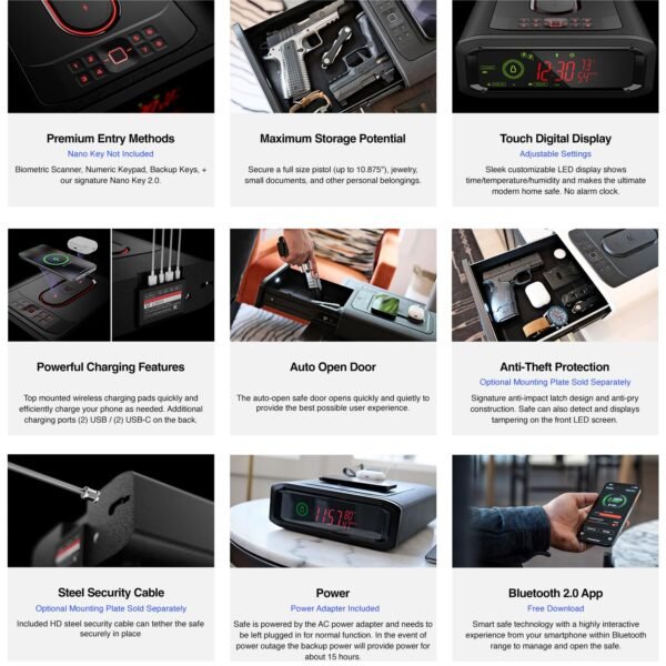 VAULTEK DS5i Biometric Safe Review Dual Wireless Charger and Secure Features VAULTEK DS5i Biometric Safe Review Dual Wireless Charger and Secure Features