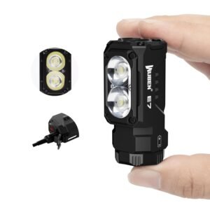 WUBEN E7 1800 Lumen Rechargeable Mini Flashlight with Magnet - Super Bright 6 Modes EDC Flashlight, Typ-C Rechargeable LED; IP68 Pocket Flashlight for Headlamp Use, Rescue, Camping WUBEN E7 1800 Lumen Rechargeable Mini Flashlight with Magnet - Super Bright 6 Modes EDC Flashlight, Typ-C Rechargeable LED; IP68 Pocket Flashlight for Headlamp Use, Rescue, Camping