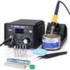 YIHUA 939D+ Digital Soldering Station, 75W Equivalent with Precision Heat Control (392°F to 896°F) and Built-in Transformer. ESD Safe, Lead Free with °C/°F display (Black) YIHUA 939D+ Digital Soldering Station, 75W Equivalent with Precision Heat Control (392°F to 896°F) and Built-in Transformer. ESD Safe, Lead Free with °C/°F display (Black)