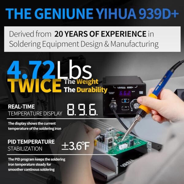 YIHUA 939D+ Soldering Station Review Powerful Precision Heat Control and Safety Features YIHUA 939D+ Soldering Station Review Powerful Precision Heat Control and Safety Features